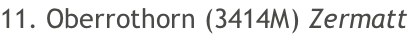 11. Oberrothorn (3414M) Zermatt